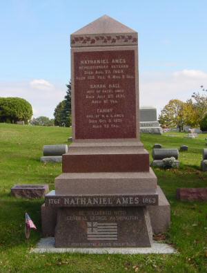 Ames cemetery marker