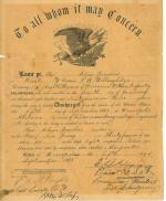 Elias Jacobus's Discharge from army