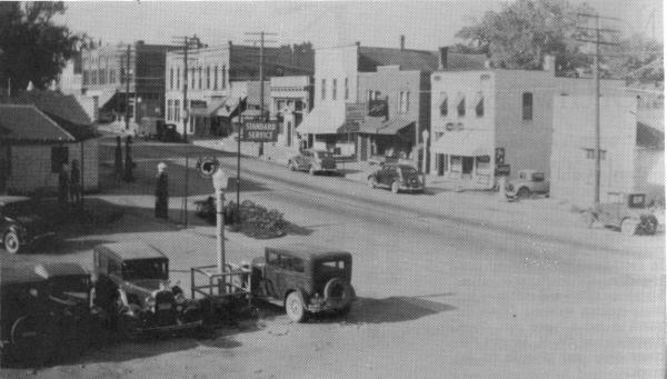 Downtown Oregon about 1937