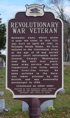 Revolutionary war vet sign side 1