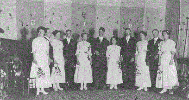 Class of 1913 at Cronk's Opera House