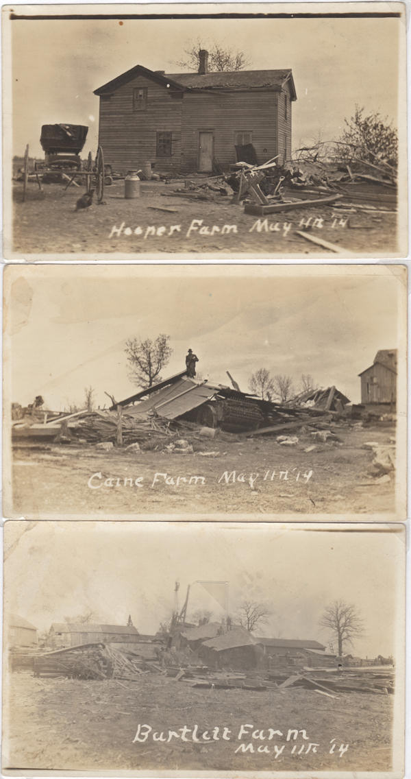 Scenes from May 14, 1914 tornado