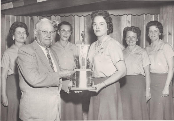 Bank of Oregon Bowling Trophy presentation 