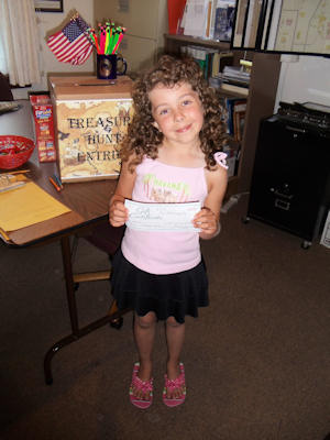 2011 Treasurer Hunt winner