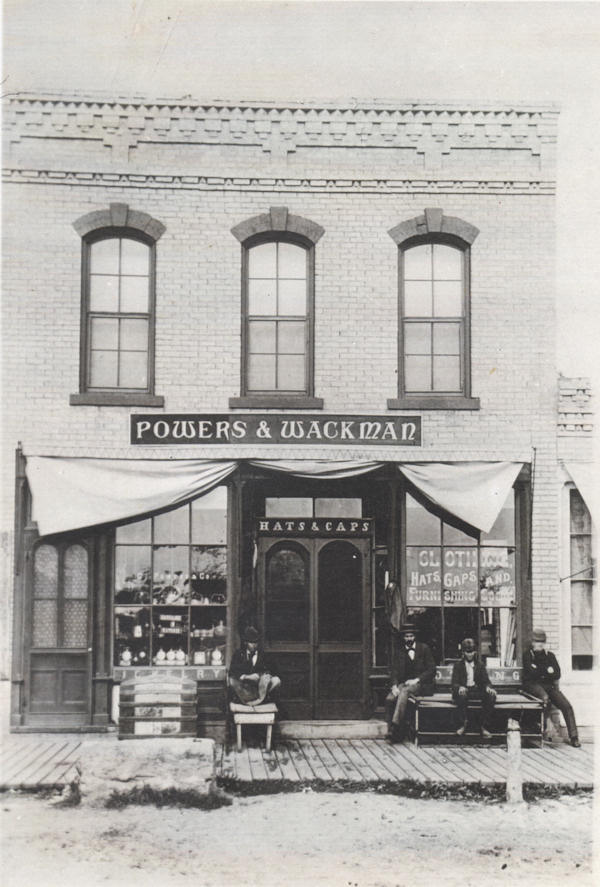Powers & Wackman building in 1895