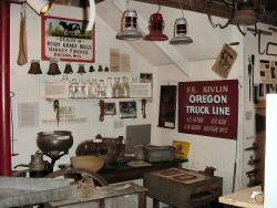 Business display at Oregon Area Historical Society